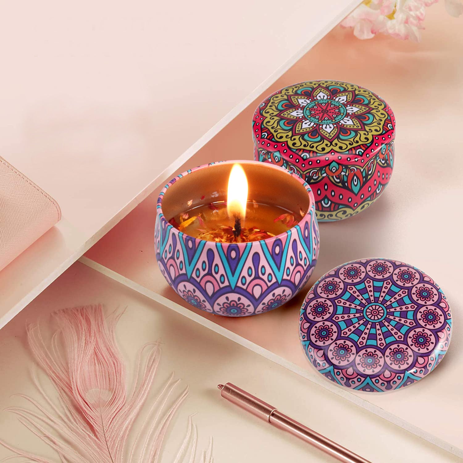 Office Cultural Candles Wax For Aromatherapy Meditation